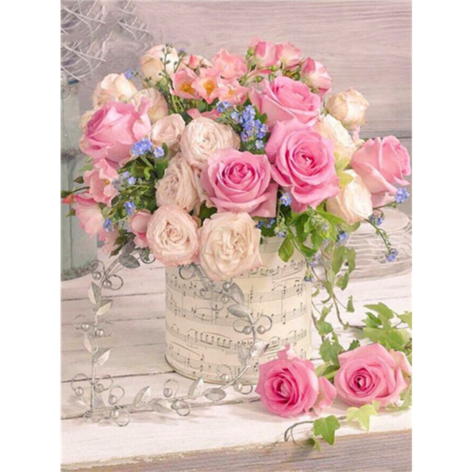 Diamond painting 5D Flower Diamond Mosaic Full Round Diamond  Embroidery DIY Rhinestone Cross stitch Home Decor Diamond painting