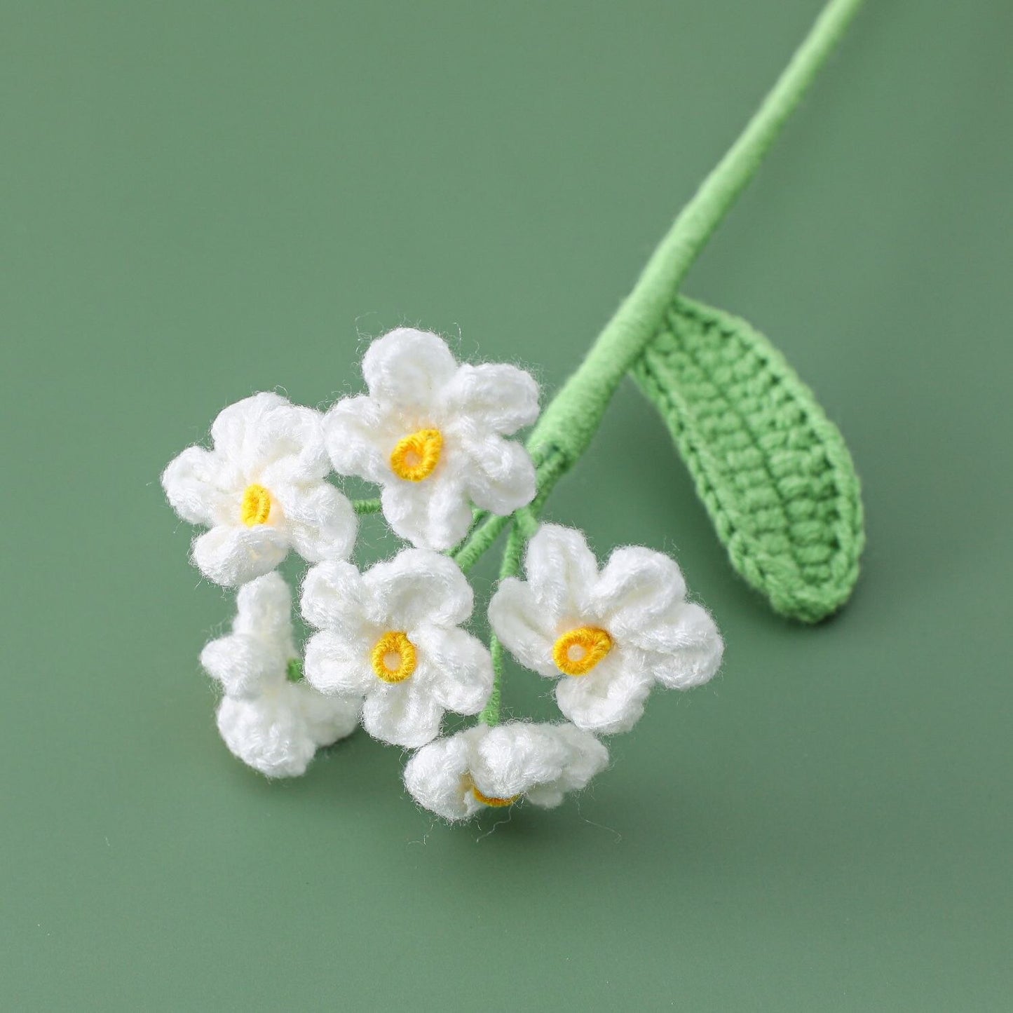 Knit Flower Lily Tulips Fake Flowers Bouquet Decoration Hand-woven Home Decorate Creative Knitting Flowers