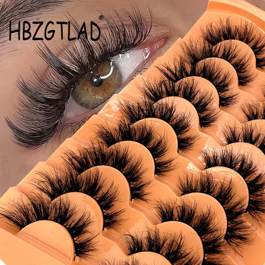 9 Pairs Eyelashes Soft Fluffy 3D Mink False Eyelashes Thick HandMade Volume Mink Lashes Faux Cils Natural Fake Lash