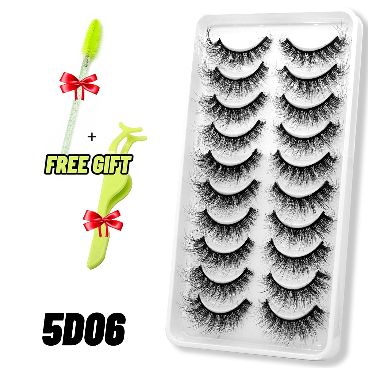 Eyelashes 3D Mink Lashes Fluffy Soft Wispy Natural Cross Eyelash Extension Reusable Lashes Mink False Eyelashes