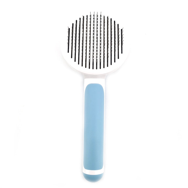 Self Cleaning Slicker Brush for Dog and Cat Removes Undercoat Tangled Hair Massages Particle Pet Comb