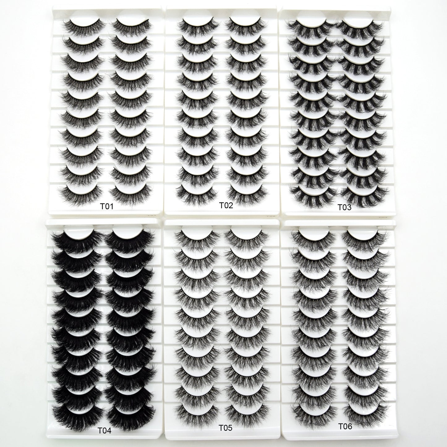 5paris/10pairs Faux Mink Eyelashes Make Up False Cils Hand Made Fake Eyelashes Wholesale Thick Eyelashes Extension