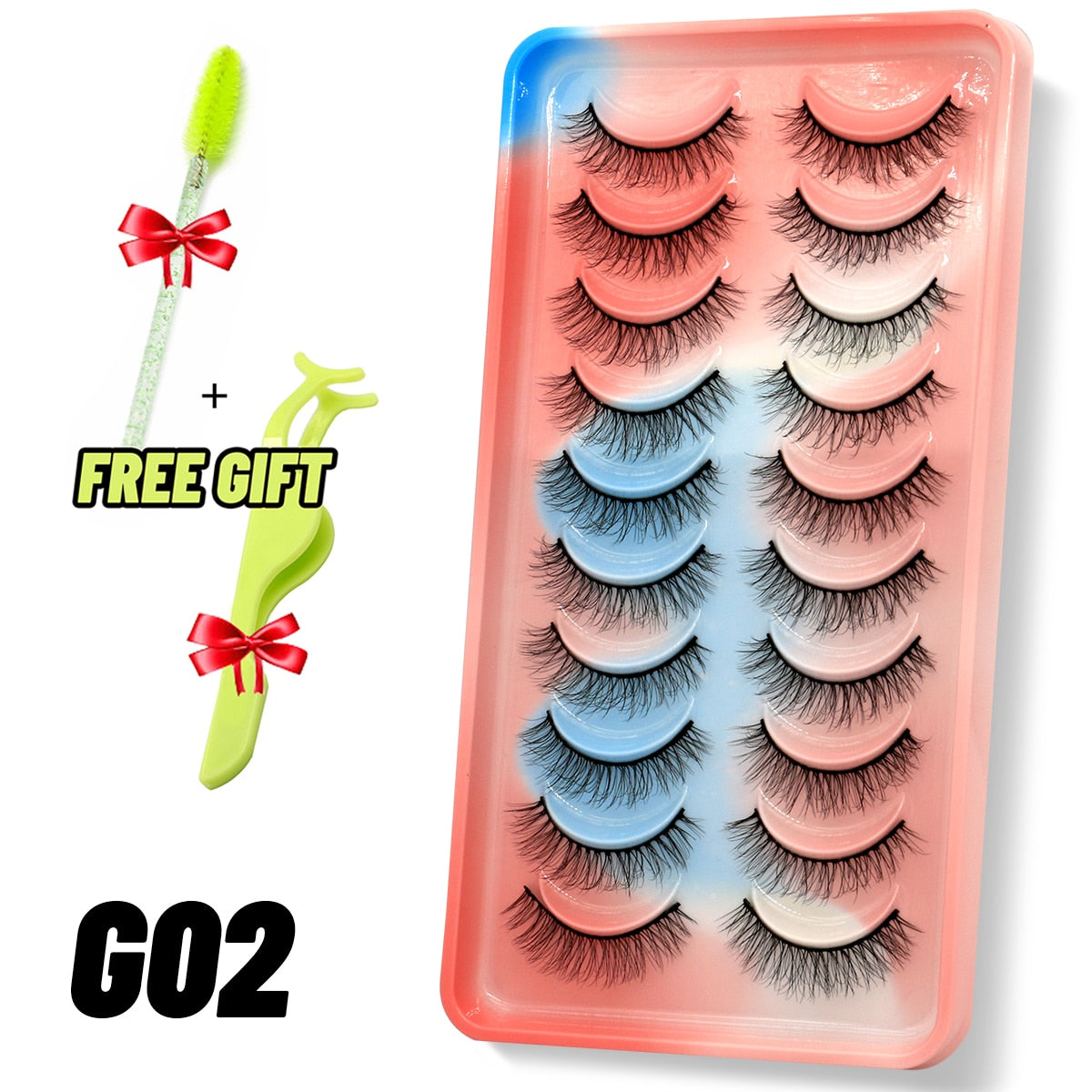 Dramatic False Eyelashes Cosplay 5/10 Pair 3D Mink Eyelashes Natural False Eyelashes