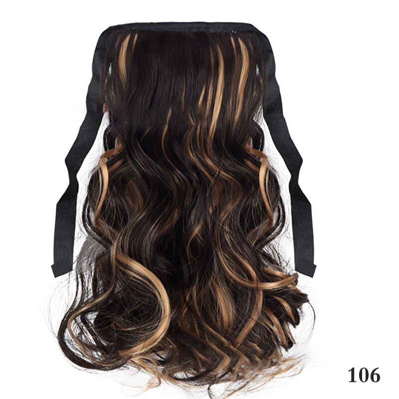 Concubine Synthetic Strappy Ponytail Hair Extensions False Tail Natural Hair Clip Horse tail Curly Organic For Women Wig