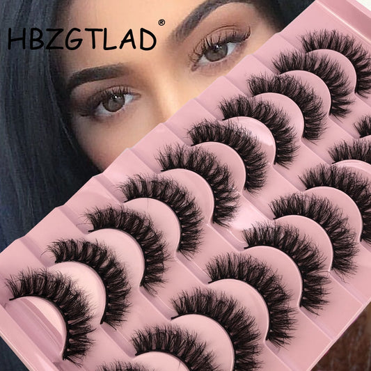 10 Pairs Natural False Eyelashes Fake Lashes Long 3d Mink Lashes Extension Eyelash Mink Eyelashes