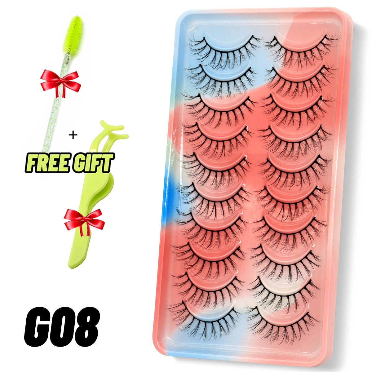 Dramatic False Eyelashes Cosplay 5/10 Pair 3D Mink Eyelashes Natural False Eyelashes