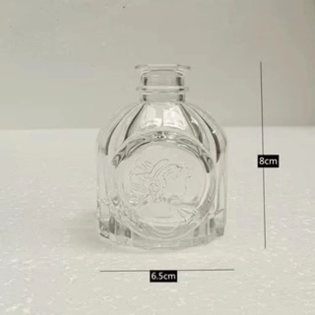 Simple Transparent Glass Small Vase Nordic Decoration Living Room Flower Home