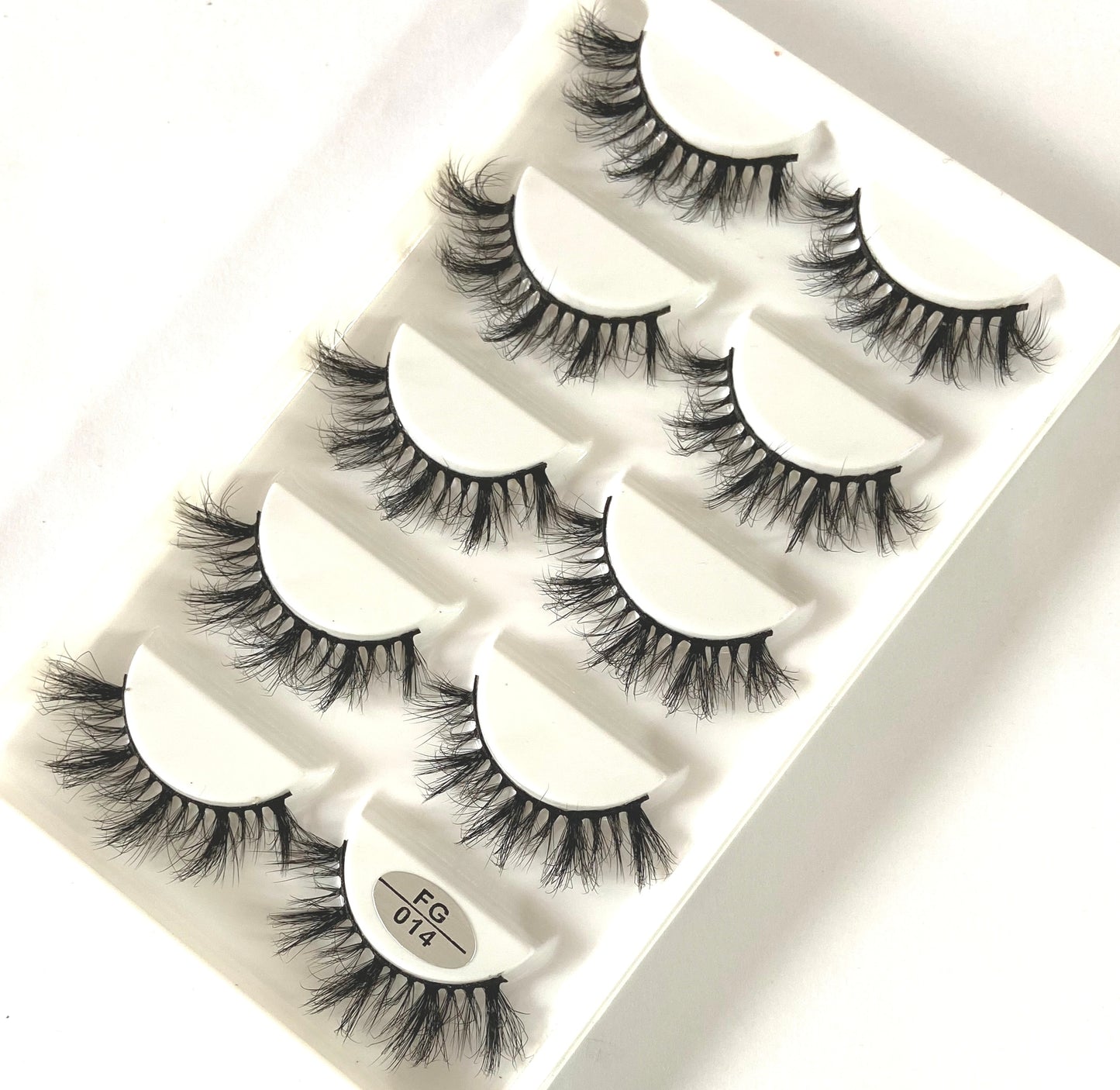 5 Pairs Handmade 3d mink lashes short False Eyelashes Dense Natural Long Messy Eye Lashes Reusable Stage False Eyelashes