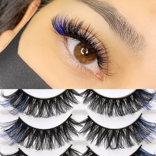 Colored Lash DD Natural Long Colorful Eyelashes Volume lashes Extension Thick Eye Shadow
