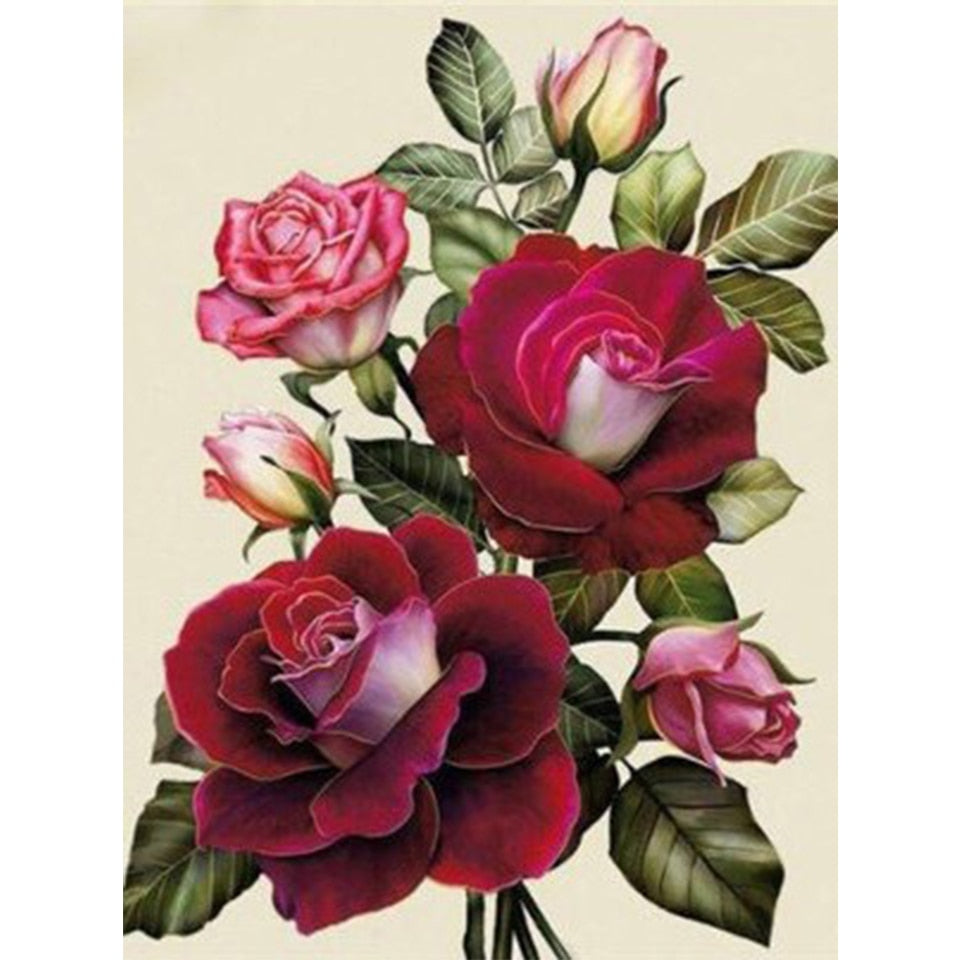 Diamond painting 5D Flower Diamond Mosaic Full Round Diamond  Embroidery DIY Rhinestone Cross stitch Home Decor Diamond painting