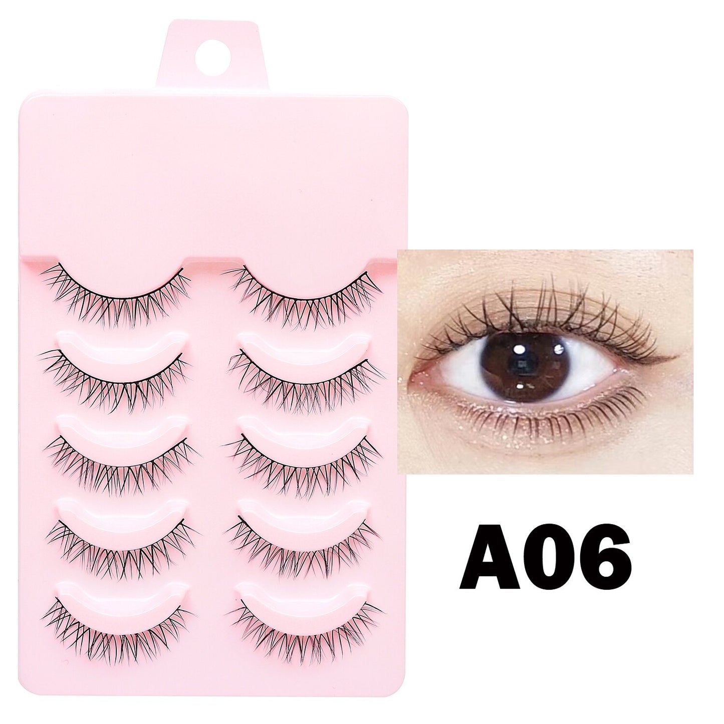 Manga Lashes 5pairs Natural Lashes 19 Styles of False Eyelashes Faux Cils Anime Lashes Soft  Daily Dating Lashes