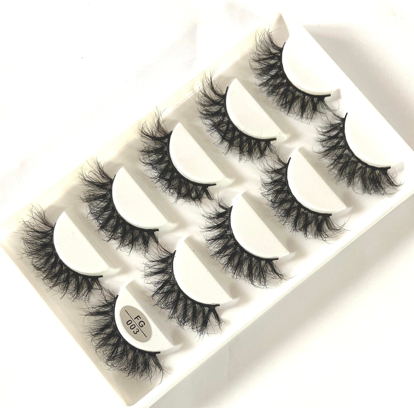 5 Pairs Handmade 3d mink lashes short False Eyelashes Dense Natural Long Messy Eye Lashes Reusable Stage False Eyelashes