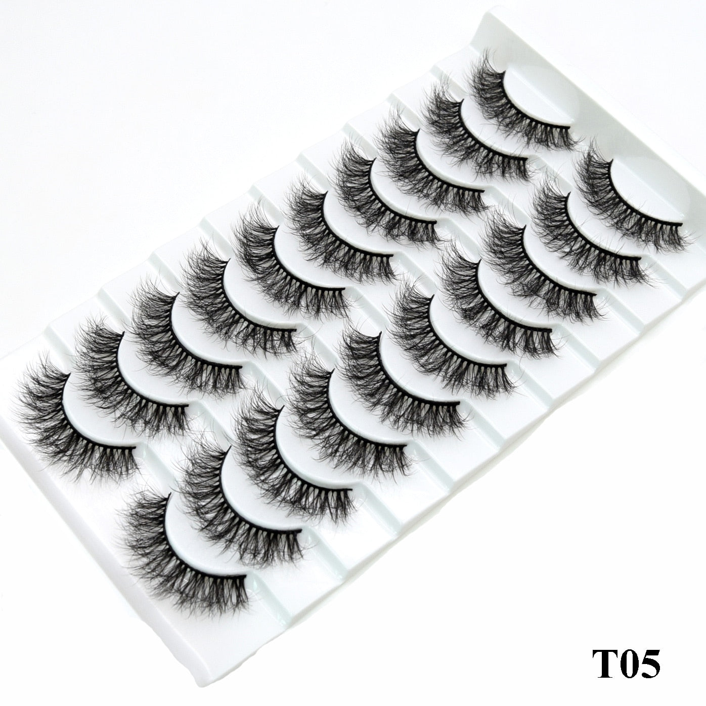 5paris/10pairs Faux Mink Eyelashes Make Up False Cils Hand Made Fake Eyelashes Wholesale Thick Eyelashes Extension
