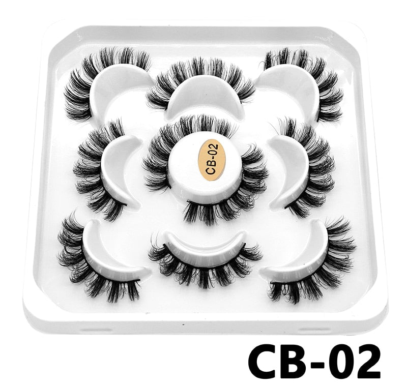 DD Curl 10-23mm Lashes 3D Mink Eyelashes Reusable Fluffy Strip Lashes eyelashes extensions