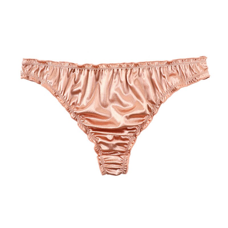 Large Size Ladies Underwear Low Waist Spot Sexy Soft Comfortable Super Elastic Satin Pants Cotton
