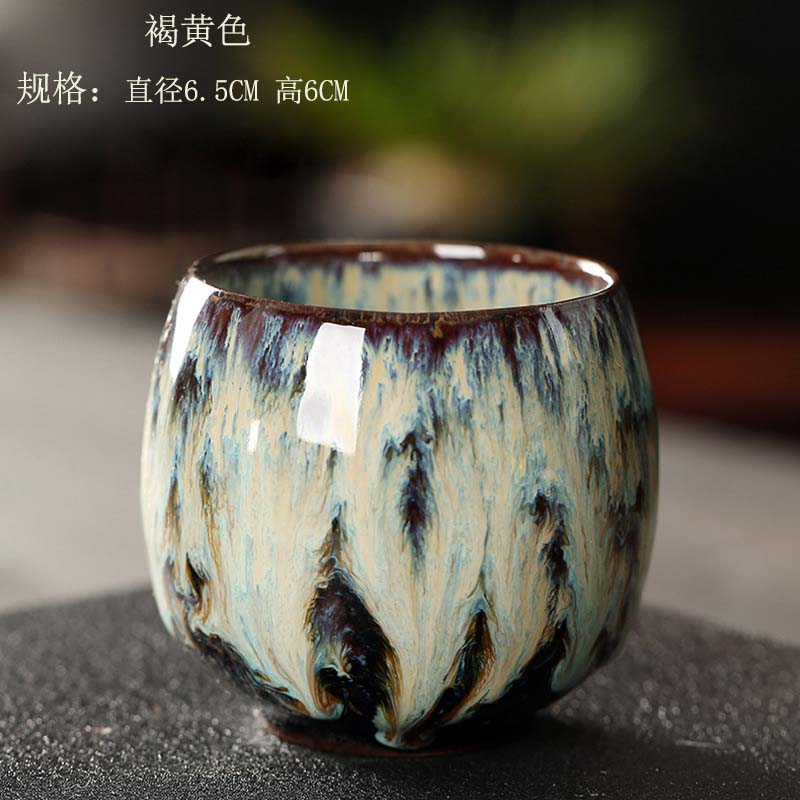 1pcs Ceramic Cup Porcelain Kung Fu Tea Cups Pottery Drinkware Tableware Coffee Mug Wine Mugs