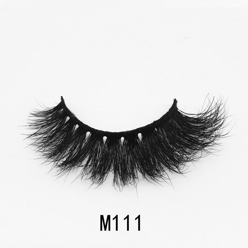 Handmade Mink Eyelashes 3D Curl Winged Natural Realistic Messy End Eye Elongated Thick False Eyelashes Soft Fake Eyelashes
