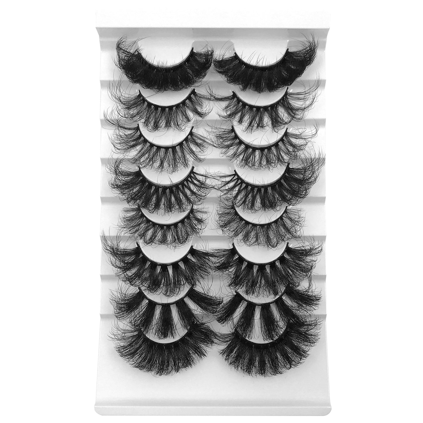6D Mink Lashes 1/8 Pairs 25 MM Faux Mink Eyelashes Messy Series More Fluffy Dramatic Long False Eyelashes