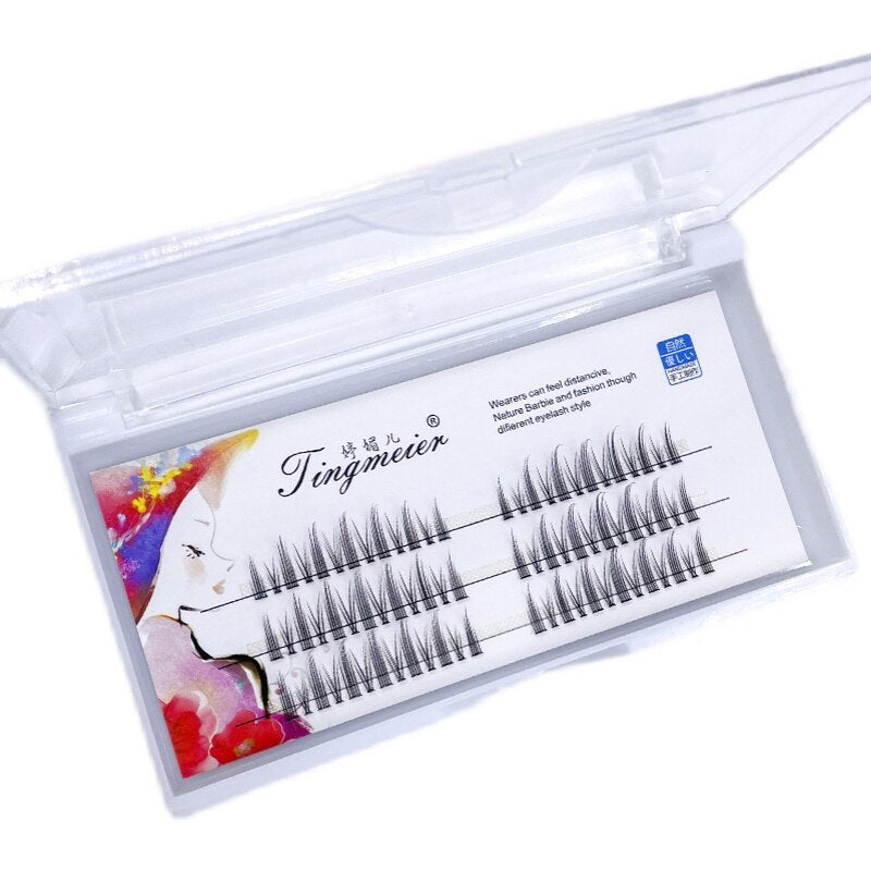 Segmented False Eyelashes Cos Eye Lashes Natural Simulation Eyelashes Japanese 5 Pairs