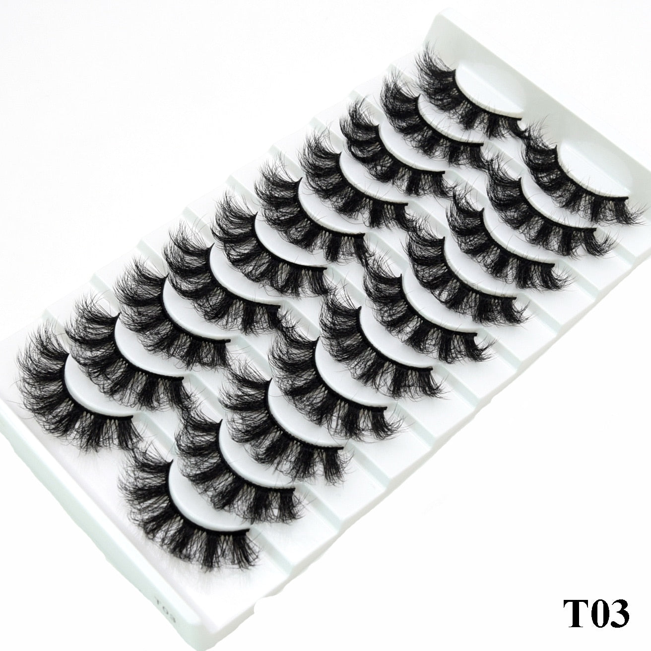 5paris/10pairs Faux Mink Eyelashes Make Up False Cils Hand Made Fake Eyelashes Wholesale Thick Eyelashes Extension