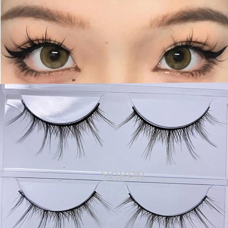 False Eyelashes Artificial Eyelashes Stickers Net Red with The Same Natural A-Type Fairy Hair
