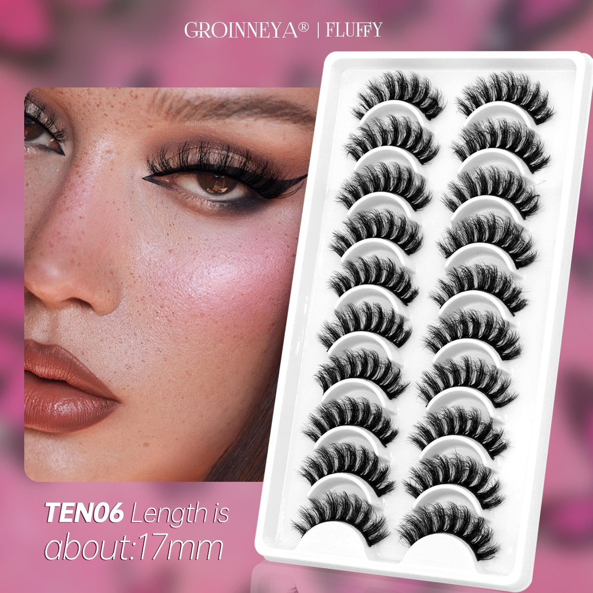 10 Pairs Natural False Eyelashes Fake Lashes Long 3d Mink Lashes Extension Eyelash Mink Eyelashes