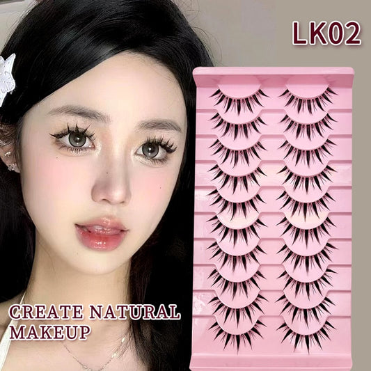 Cosmetics Natural Lashes Manga Full Strip Lashes Eyelash Extension Lashes Mink Fluffy Cat Eye
