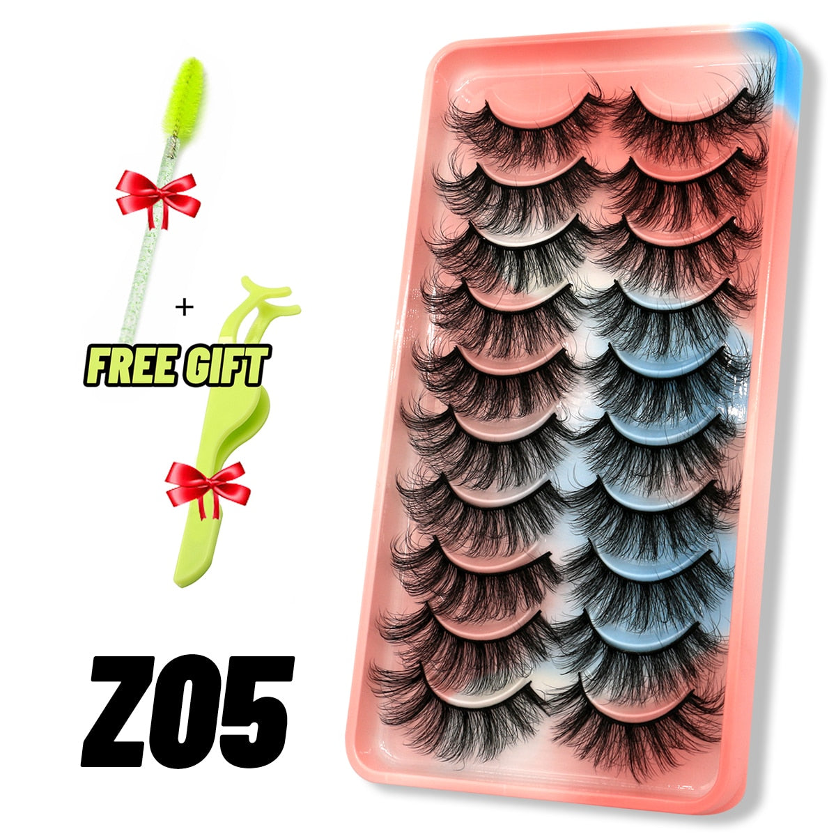 Eyelashes 3D Mink Lashes Fluffy Soft Wispy Natural Cross Eyelash Extension Reusable Lashes Mink False Eyelashes