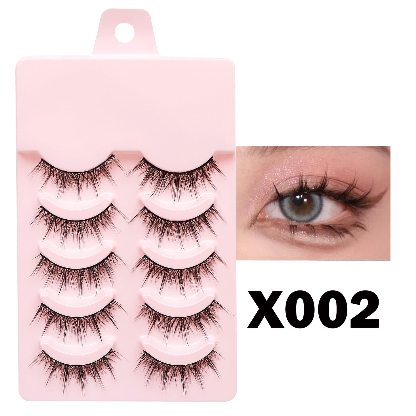 Manga Lashes 5pairs Natural Lashes 19 Styles of False Eyelashes Faux Cils Anime Lashes Soft  Daily Dating Lashes
