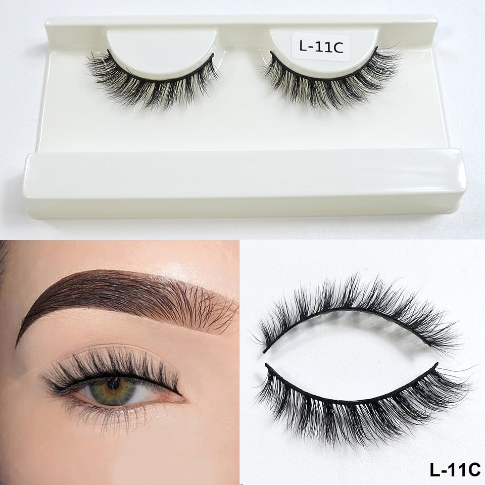 Cateye Lashes End Eye Elongate Fake Eyelashes Natural Winged Fox Eye Lashes Mink