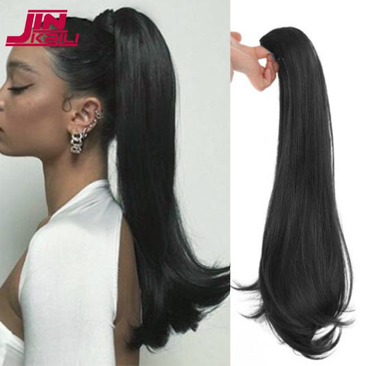 Synthetic Claw Clip On Ponytail Hair Extension Extension Hair For Women Hair Hairpiece